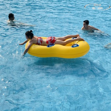 【限時免運】高顏值 高溫衝浪水上樂園充氣遊泳圈 加厚款 超厚皮筏 耐用雙人遊泳圈 玩水裝備