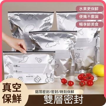 台灣出貨 鋁箔保鮮袋 冰箱冷凍保鮮袋 冷藏食品保鮮袋 密封袋 自封食品級保鮮袋 收納袋 夾鏈袋 加厚 透明夾鏈袋 保鮮袋