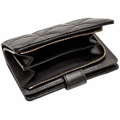 コーチ COACH 財布 二つ折り L字ファスナー ブラック