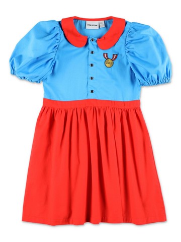 Mini Rodini - colourblock panelled dress - kids - Organic Cotton - 128-134 - Blue