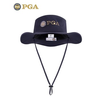美國PGA高爾夫球帽男夏季漁夫帽可拆調節繩防曬大檐帽 透氣孔吸汗