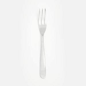 查莉不鏽鋼點心叉15cm 流線霧銀