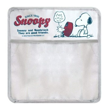 小禮堂 Snoopy 車用掛式防衝收納袋 (米狗碗款)