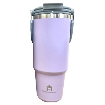 TYESO 手提冰霸杯 旅行保溫杯 SUS304不鏽鋼  丁香紫  1.2L  1個