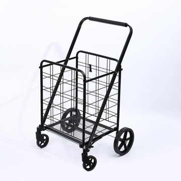 購物車/菜籃車 爬樓買菜車 中框 上下樓不費力 樓梯搬運輕鬆 爬樓省力 摺疊便攜 省力搬運 銀色