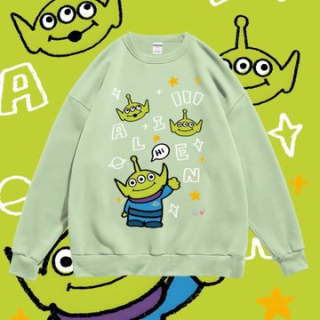 卡通動畫電影玩具總動員三眼仔個性潮流衛衣圓領套頭寬松男女春秋