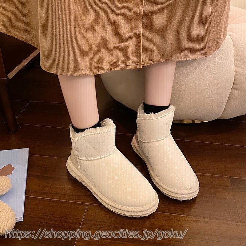 ラッピング無料】 キッズブーツ ふわふわ もこもこ ファー 歩きやすい ショート ぺたんこ 防寒靴