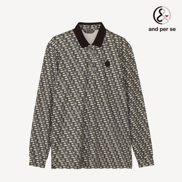 【and per se】男款高彈性舒適抗UV卡其色POLO衫 DGW29295