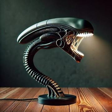 洛陽牡丹 洛陽牡丹ALIEN LAMPS 外星生物燈架 臥室家庭裝飾燈品樹脂擺件