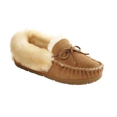 アグ モカシン UGG W SUPER MOC SLIPPER 1121570 ブラック チェスト