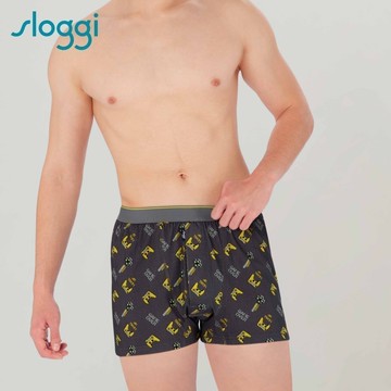 sloggi-MEN ME TIME系列寬鬆平口褲 暗綠組合｜90-541 G9