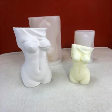 人體硅膠模具DIY形慕斯蛋糕磨脫衣女人香薰石膏蠟燭模具插花擺件