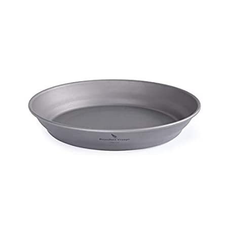 Boundless Voyage Ultralight Titanium Bowl Pan Plate Dish with Carry Bag Out