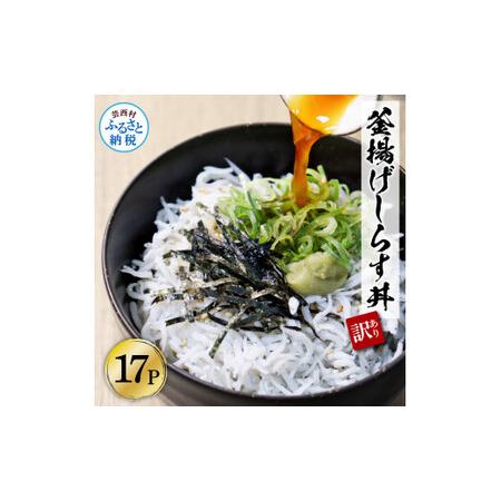 ふるさと納税 訳あり高知県産釜揚げしらす　50g×17パック（小分け） 高知県芸西村