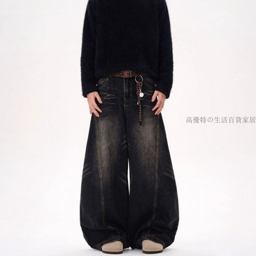 牛仔褲 褲子 彎刀褲 牛仔褲男 破洞牛仔褲 牛仔褲 美式長褲 美式褲子 美式牛仔褲 寬鬆牛仔褲 男女牛仔褲 工裝牛仔褲