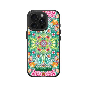 iPhone 16 Pro Clear (相機按鈕) 酷墨灰 - Catalina Estrada - Turquoise Jungle