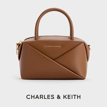 【CHARLES & KEITH】Midori 拉鍊手提托特包｜春季新品｜快速出貨｜小CK