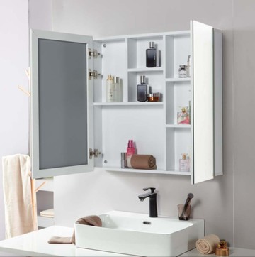 浴室鏡櫃 掛墻式浴室鏡 60*80*12 鋁全金浴櫃 衛生間鏡櫃 加高80cm置物櫃 廁所收納櫃壁掛