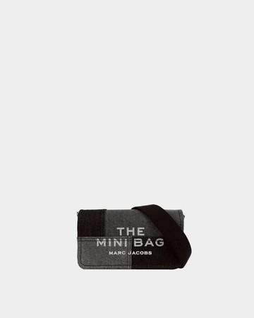 MARC JACOBS 棉質丹寧斜肩包 - 黑