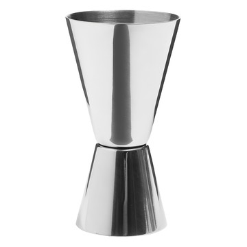 bar craft JIGGER 雙頭不鏽鋼量酒器 精準刻度  1個  黑色 + 透明色