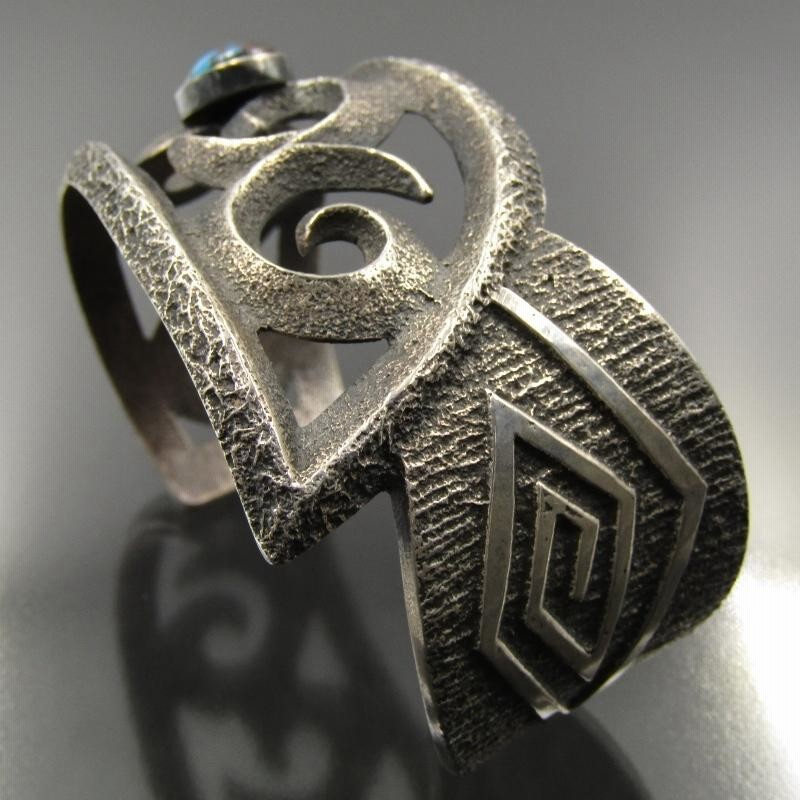 美品 Aaron Anderson ナバホ族 バングル ビズビー ターコイズ 美品 Aaron Anderson ナバホ族 バングル ビズビー ターコイズ