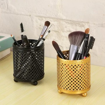 金色筆筒 筆筒 北歐風金色筆筒 金色收納盒 筆筒 刷具收納 美甲刷具 收納桶