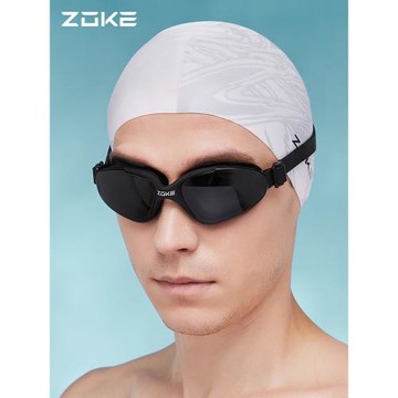 洲克男士近視泳鏡防水防霧男款zoke高清中框游泳眼鏡游泳裝備泳帽