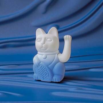 告別思緒卡卡【LA BOITE 樂盒】《全球限量｜好運光環系列》Double Lucky! 雙色漸變自動招手招財貓 智慧漸變 (白色→藍色) 新年禮物 開運小物 限量珍藏 居家擺飾 好運累積 能量守護