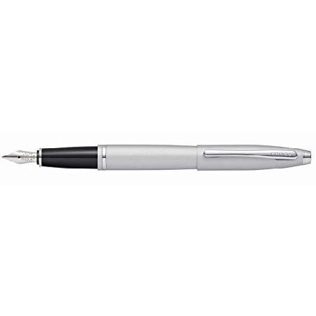 Cross Calais Refillable Fountain Pen, Medium Nib, Includes Premium Gift Box Satin Chrome