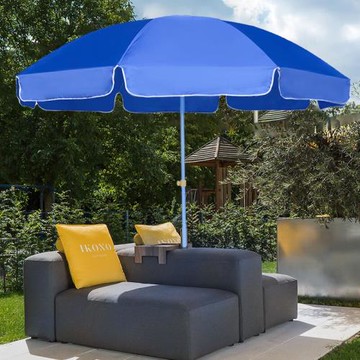 小魔戶外遮陽傘大號擺攤傘大型太陽傘沙灘防曬傘庭院傘2.4m不含底