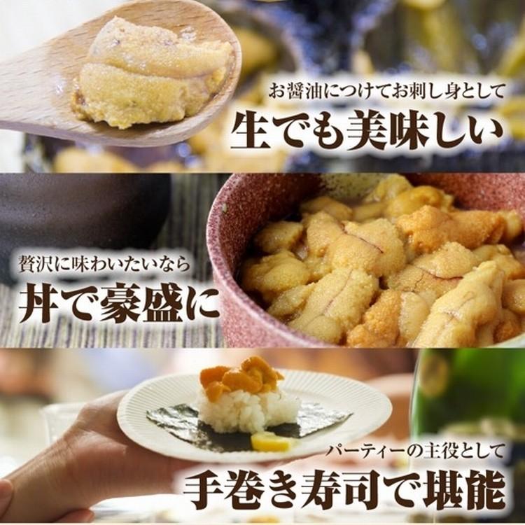 訳あり 生食用ウニ 100g ミョウバン不使用 ウニ 雲丹 うに タイムセール