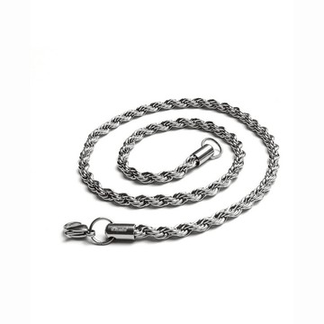 DISSOLVE設計師原創 扭紋纏繞鈦鋼項鏈 可作手鏈