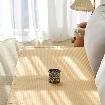 Maatila 柔軟無塵 四季沙發墊 芥末黃  2人用 120 x 65cm