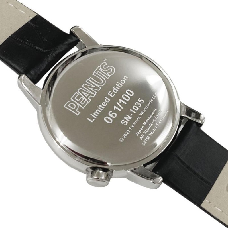 スヌーピー 腕時計 レディース PEANUTS ブラック 数量限定モデル