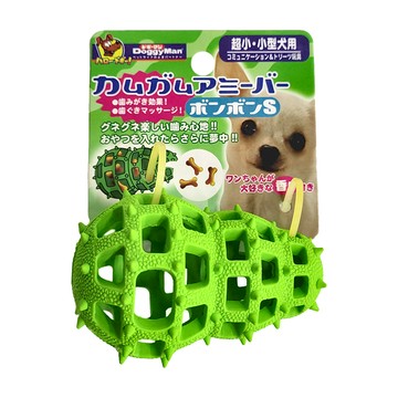 DoggyMan 多格漫 犬用鏤空橡膠玩具  S  綠色葫蘆 綠色  1個