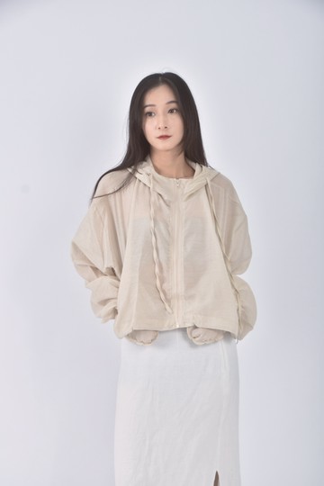 加購優惠(M) 連帽杏色外套