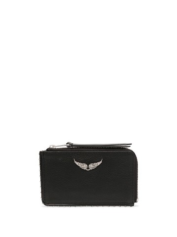 Zadig&Voltaire - logo-plaque leather wallet - women - Leather - One Size - Black