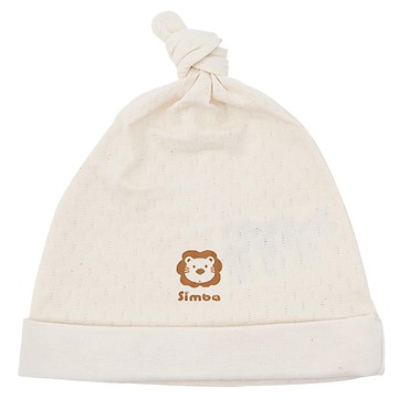 Simba 小獅王辛巴 有機棉嬰兒打結帽  白色  1個