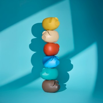 《JUNI》時尚簡約小豬撲滿 6色 - 燕麥奶茶