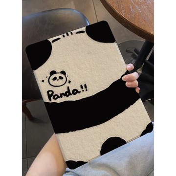 適用于ipad保護套2021平板殼10.9書本式ipad10/9九十代2022熊貓10.2全包air5/4/3帶筆槽12.9蘋果mini6蠶絲紋