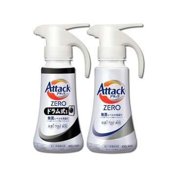 KAO 日本Attack ZERO噴槍型用量省濃縮洗衣精(2款可選)400g/瓶(滾筒式/直立式洗衣機衣物洗劑)