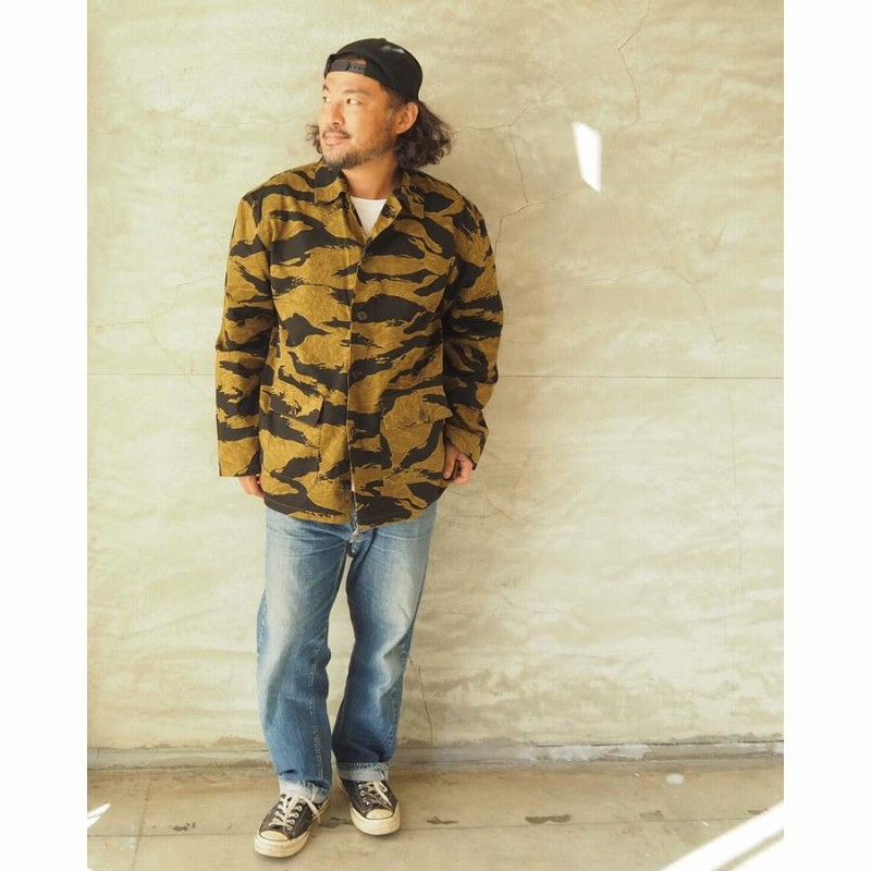 バズリクソンズ ジャケット BUZZ RICKSON'S GOLD TIGER STRIPE JACKET ...