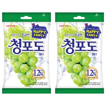 LOTTE 樂天 青葡萄果汁糖  153g  2包