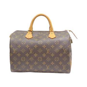 LOUIS VUITTON LV 路易威登 棕色 原花 帆布 SPEEDY 30 手提包 M41526 (無鑰使) 【二手名牌BRAND OFF】