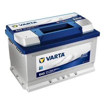 VARTA E43 72AH 藍色動力 汽車電瓶 LBN3 57114(德國進口歐洲製造)