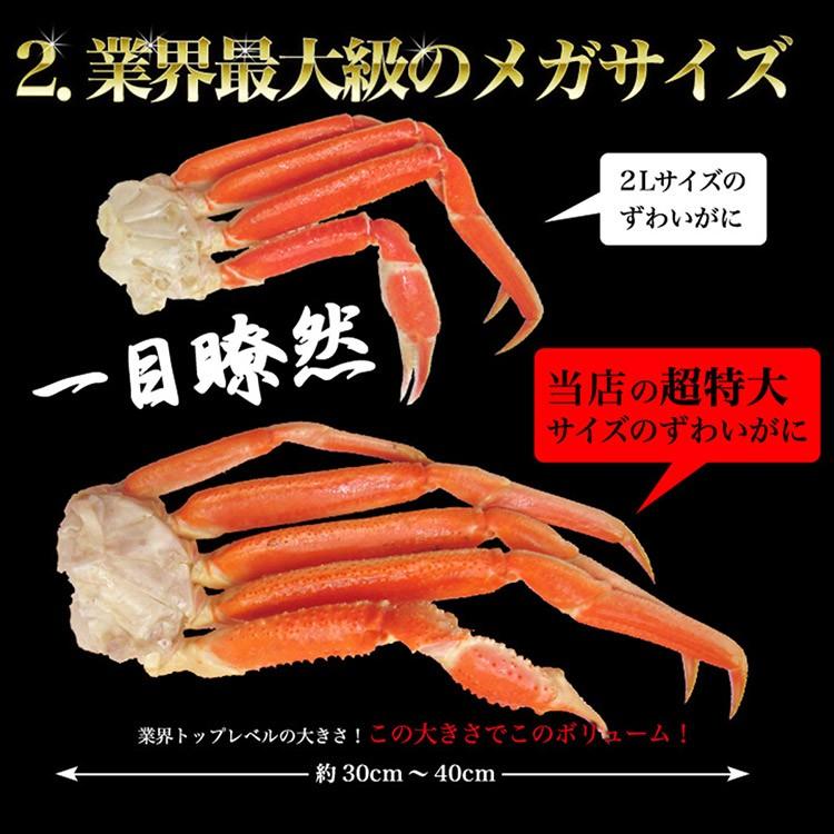 かに ズワイガニ 食べ放題 特大ずわいがに脚 5kg カニ 蟹 ズワイガニ 送料無料 ボイル グルメ 優良配送 海鮮食品 お歳暮 ギフト 10%クーポン