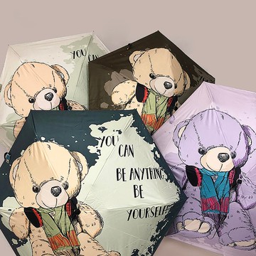 【BGG Umbrella】 大熊傘 滿版全彩設計 五折超短 高遮光99%抗UV