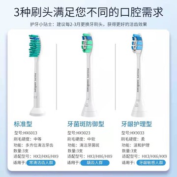 {可打統編 保固一年}飛利浦電動牙刷刷頭原裝替換刷頭HX6013/9023/9033/2471通用鉆石3系