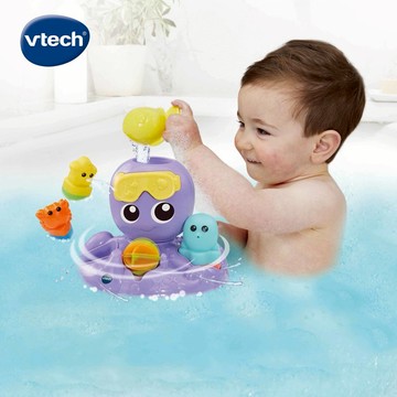 【Vtech】戲水玩具系列(轉轉噴水章魚)