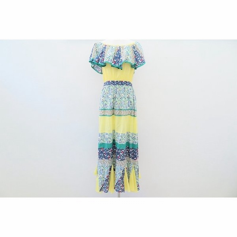 Snc ケイタマルヤマ Keitamaruyama ワンピース 1 黄色 花柄 ロング マキシ丈 レディース 通販 Lineポイント最大0 5 Get Lineショッピング